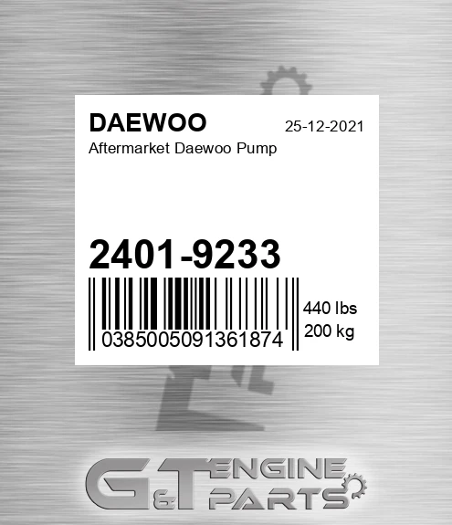 2401-9233 Aftermarket Pump