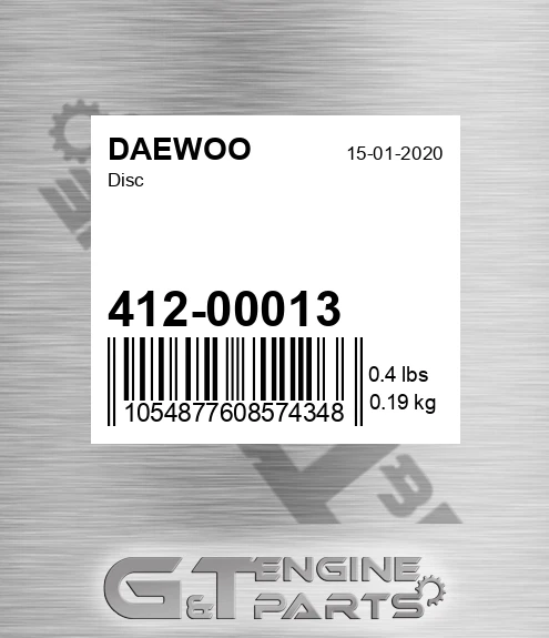 412-00013 Disc