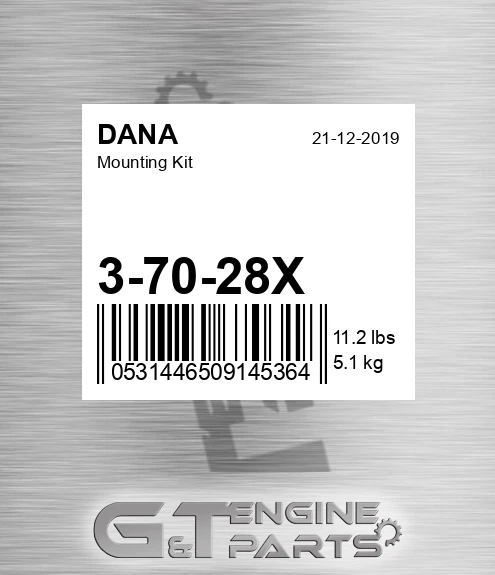 3-70-28X Mounting Kit for DANA