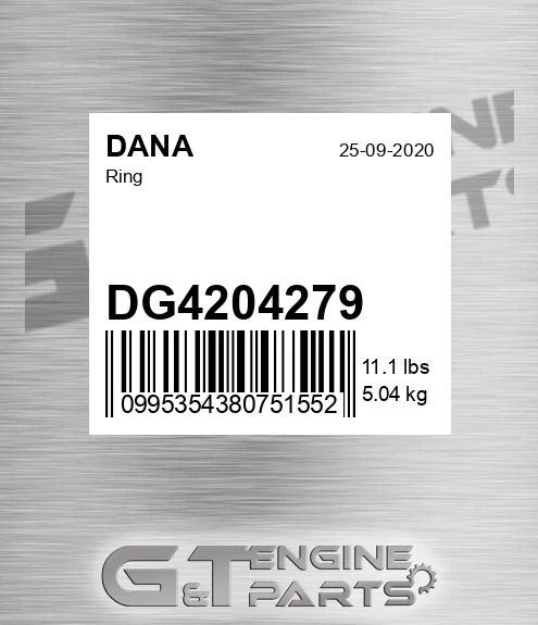 DG4204279 Ring for DANA