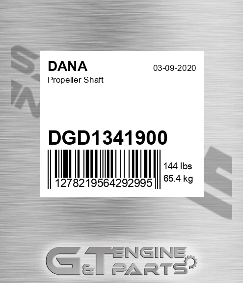 DGD1341900 Propeller Shaft for DANA