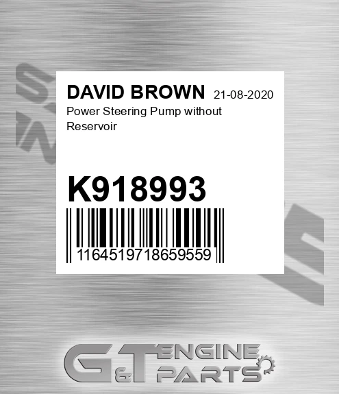 K918993 Power Steering Pump Without Reservoir