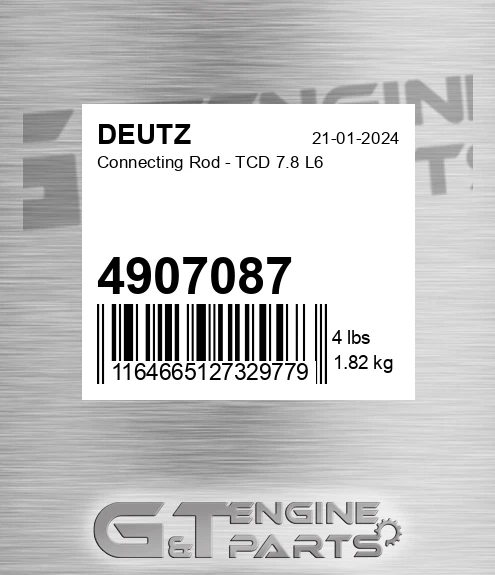 4907087 DEUTZ Connecting Rod - Tcd 7.8 L6