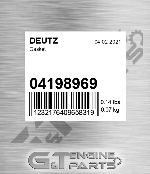 04198969 DEUTZ Gasket