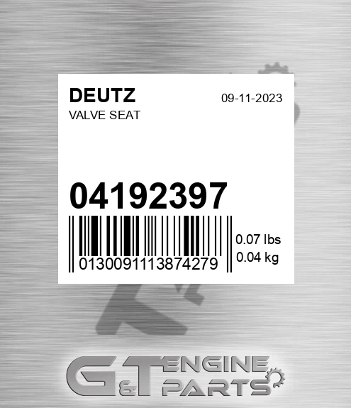 04192397 Valve Seat for DEUTZ