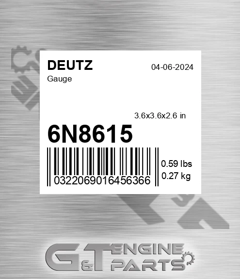 6N8615 Gauge for DEUTZ