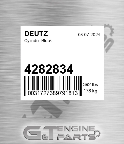 4282834 Cylinder Block for DEUTZ