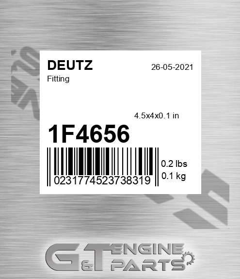 1F4656 DEUTZ Fitting