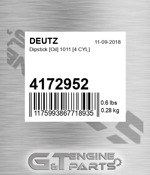 4172952 Dipstick [oil] 1011 [4 Cyl] for DEUTZ