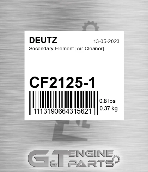CF2125-1 Secondary Element [air Cleaner]