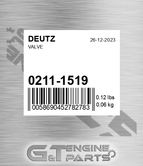 0211-1519 Valve