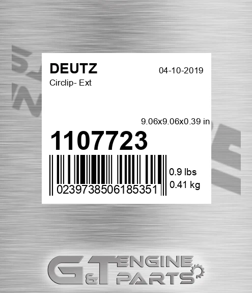 1107723 DEUTZ Circlip- Ext