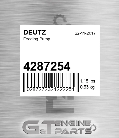 4287254 Feeding Pump for DEUTZ