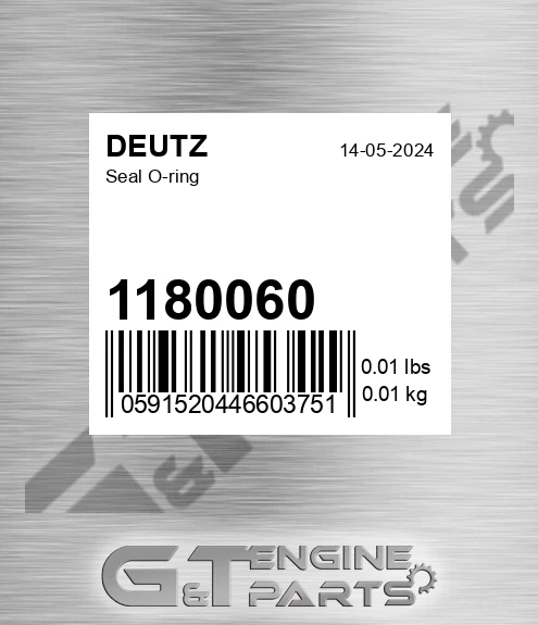 1180060 DEUTZ Seal O-ring