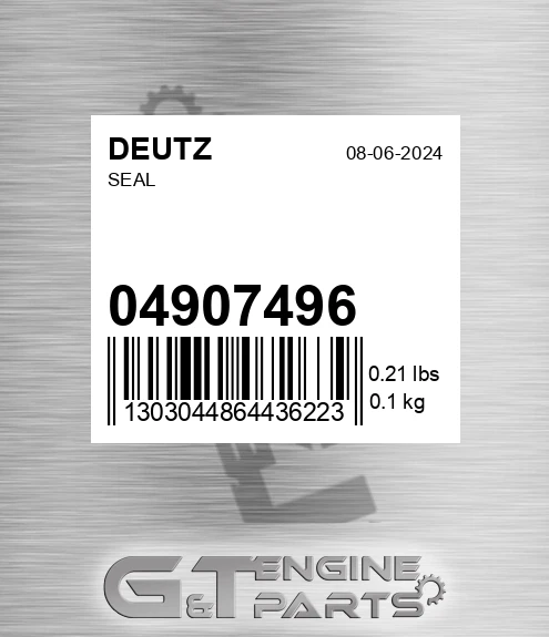 04907496 Seal for DEUTZ