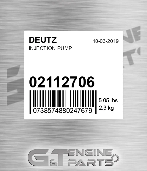 02112706 Injection Pump