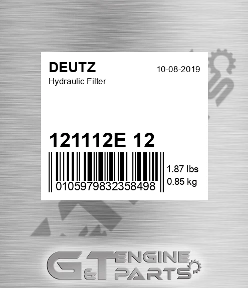121112E+12 Hydraulic Filter