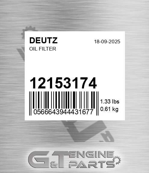 12153174 Oil Filter