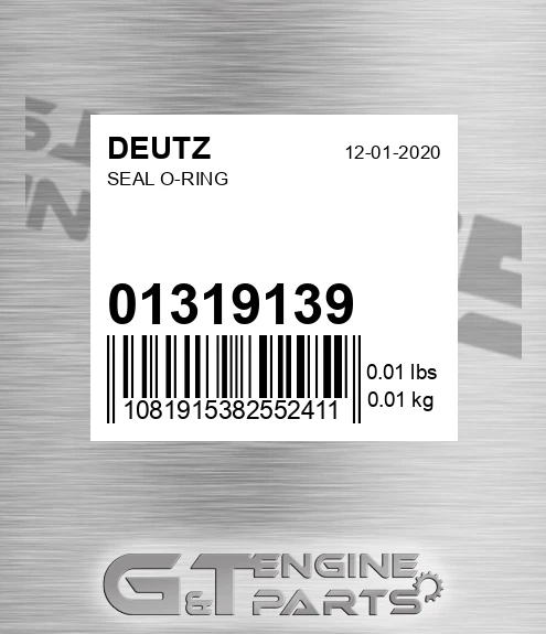 01319139 Seal O-ring for DEUTZ