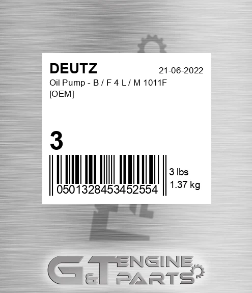 3 Oil Pump - B / F 4 L / M 1011f [oem]