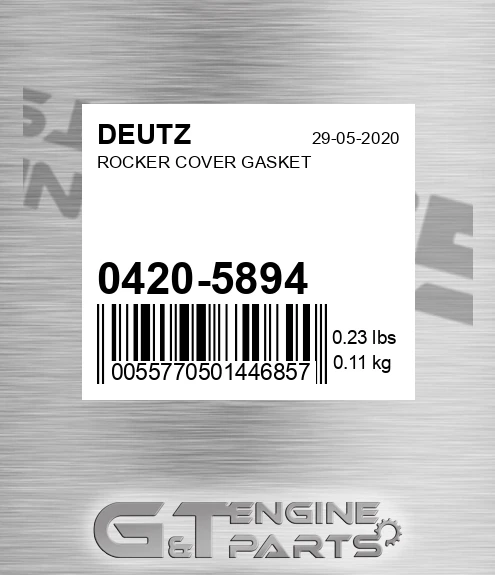 0420-5894 Rocker Cover Gasket