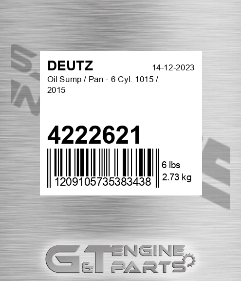 4222621 Oil Sump / Pan - 6 Cyl. 1015 / 2015