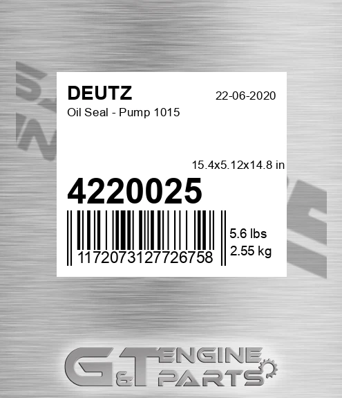 4220025 DEUTZ Oil Seal - Pump 1015