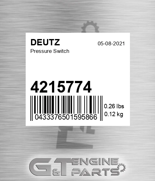 4215774 DEUTZ Pressure Switch