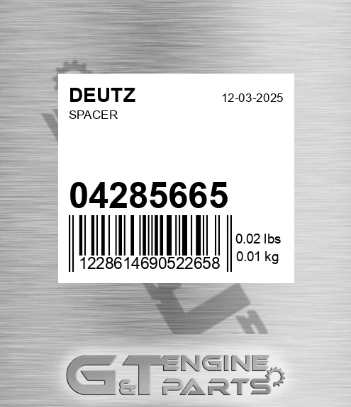 04285665 Spacer for DEUTZ