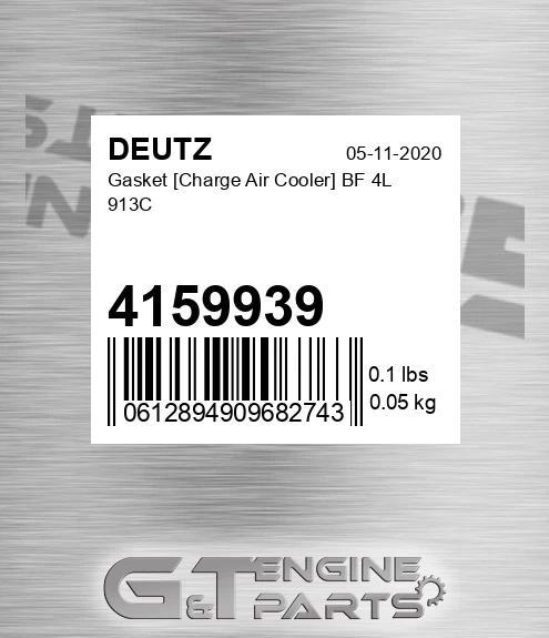 4159939 Gasket [charge Air Cooler] Bf 4l 913c for DEUTZ