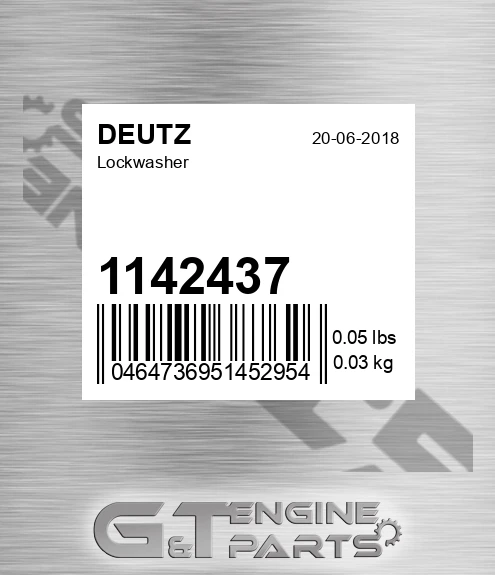 1142437 Lockwasher