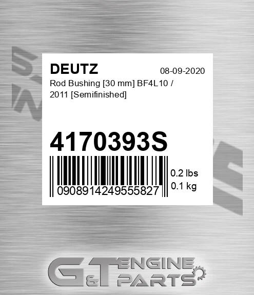 4170393S Rod Bushing [30 Mm] Bf4l10 / 2011 [semifinished] for DEUTZ