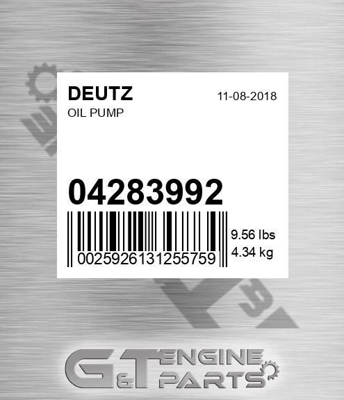 04283992 DEUTZ Oil Pump
