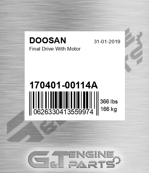 170401-00114A Final Drive With Motor for DOOSAN