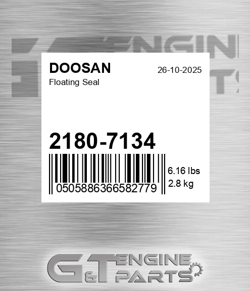 2180-7134 Floating Seal for DOOSAN