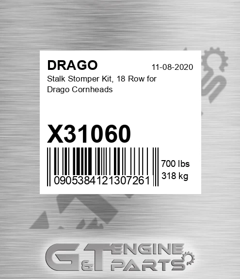 X31060 Stalk Stomper Kit, 18 Row For Cornheads