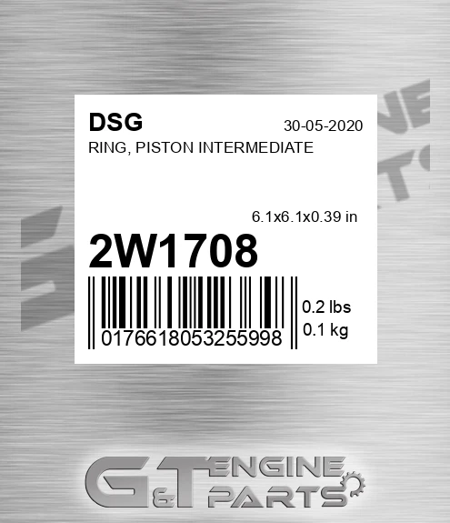 2W1708 Ring, Piston Intermediate