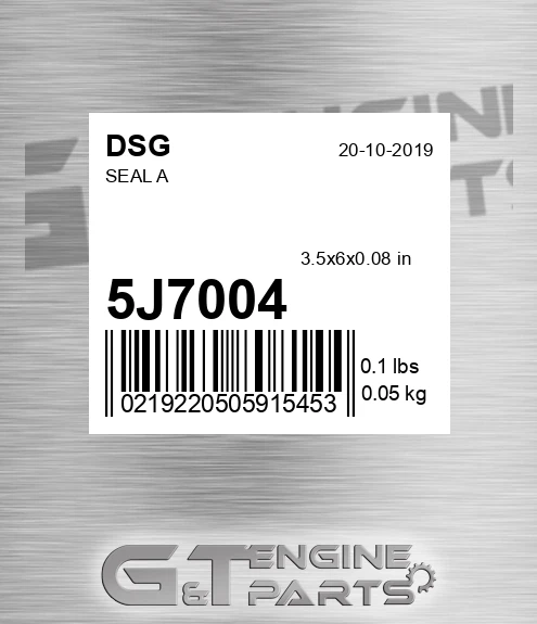 5J7004 Seal A