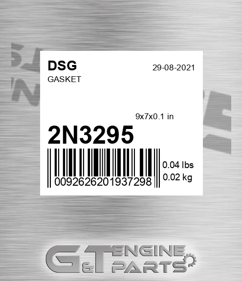 2N3295 DSG Gasket