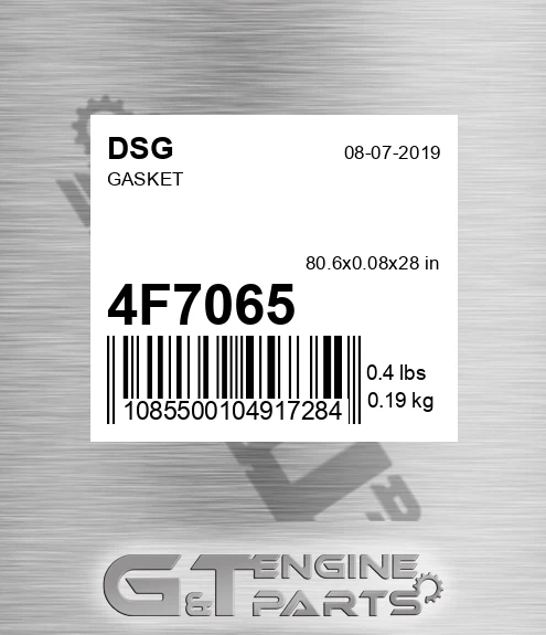 4F7065 Gasket