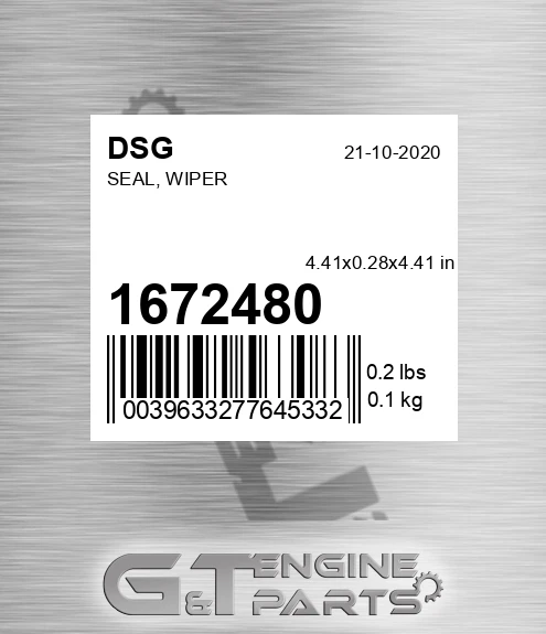 1672480 Seal, Wiper