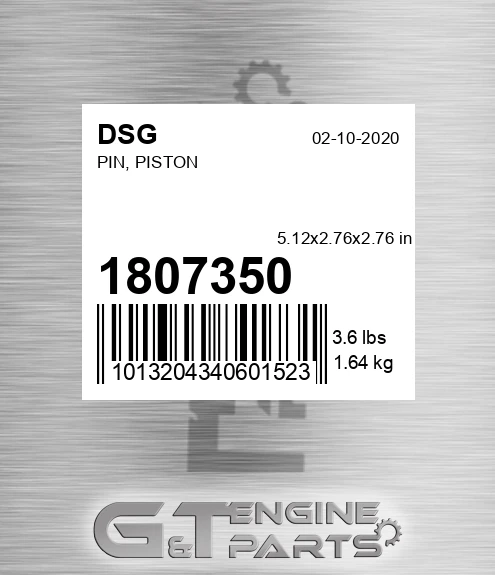 1807350 Pin, Piston