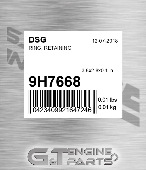9H7668 Ring, Retaining