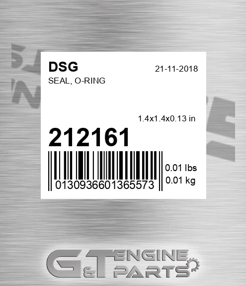 212161 Seal, O-ring