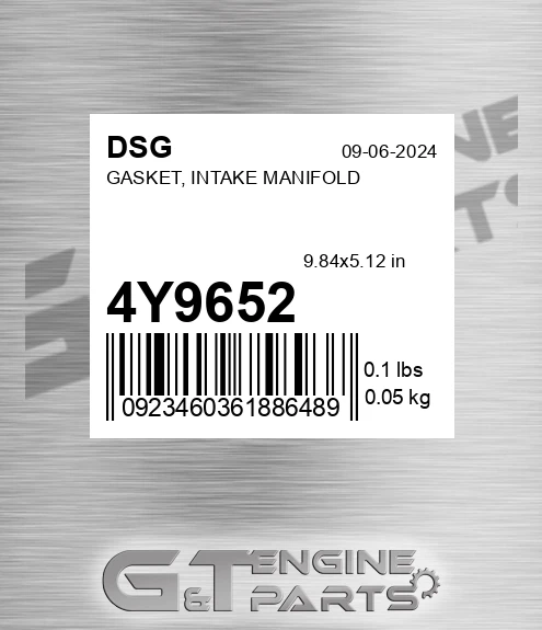 4Y9652 DSG Gasket, Intake Manifold