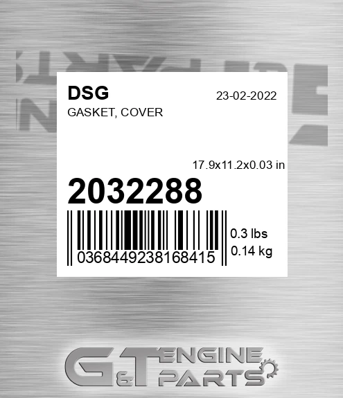 2032288 DSG Gasket, Cover