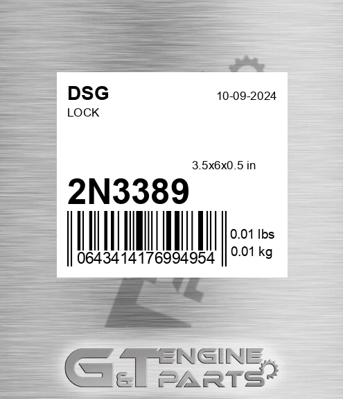 2N3389 DSG Lock