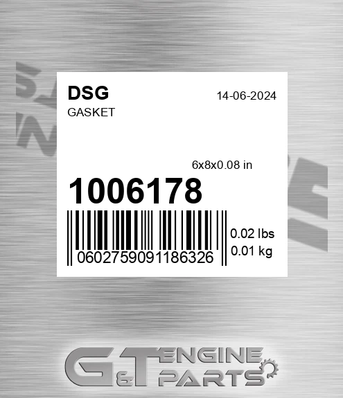 1006178 Gasket