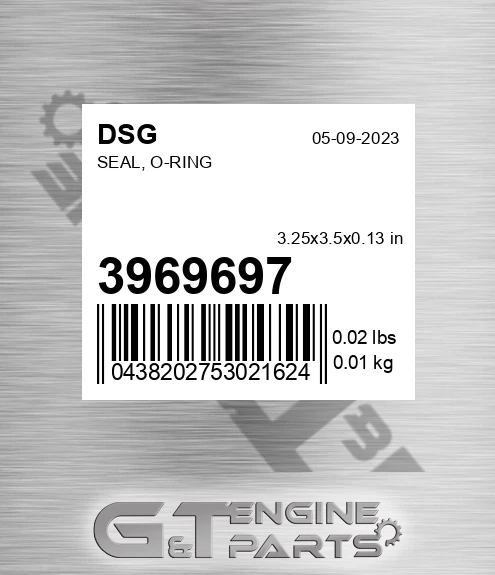3969697 DSG Seal, O-ring