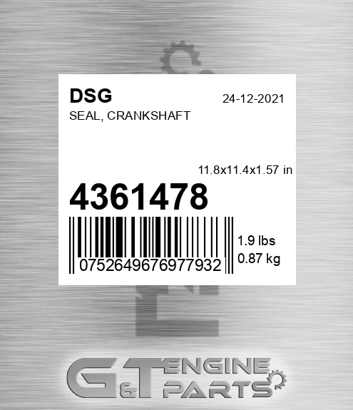 4361478 Seal, Crankshaft